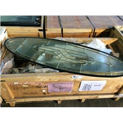 CRATE OF 56"X18" OVAL DECORATIVE WINDOWS