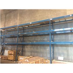 3 BAYS OF BLUE 15FT PALLET RACKING **PRICE PER BAY - MUST TAKE 3**