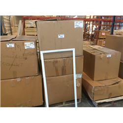 PALLET OF ASSORTED WINDOW FRAMES