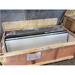 CRATE OF 64"X20" BLIND IN WINDOWS