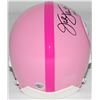 Image 2 : Jack Lambert Signed Steelers Breast Cancer Awareness Mini-Helmet Inscribed "HOF 90" (TSE COA)
