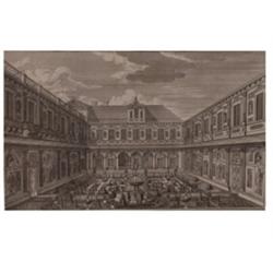 Joh. A. Corvinus. Leipzig 1683 - 1738 Augsburg. Kupferstich. "Prospect dess gegentheils dess sch...