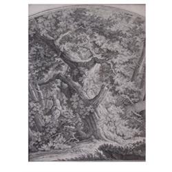 Joh. E. Ridinger. Ulm 1698 - 1767 Augsburg. "Das Brunfft-Schiessen: Nach der Natur im Walde bey...