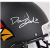 Image 2 : David Johnson Signed Cardinals Custom Matte Black Helmet (Johnson COA)