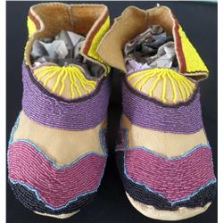 Beaded Deerskin Moccasins