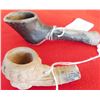 Image 1 : 2 Old Native American Clay Pipes