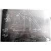 Image 2 : Rare Isiah L. Jefferson Fisherman Ship Diagram on Slate