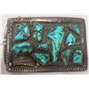 Image 1 : Sterling Silver and Turquoise Buckle