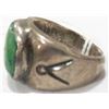 Image 3 : Men's Old Turquoise Navajo Ring
