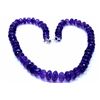 Image 1 : 651 ct & up Amethyst Faceted Vintage Smooth Rondelle Beaded Necklace