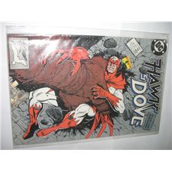 1989 DECEMBER #7 DC COMICS *HAWK AND DOVE* BOOK VALUE $8.00+!! COMIC CAME OUT OF SAFE!!