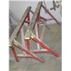 Image 2 : Pair of Saw Horses for Layout, App 48" Long and Stand 29" Tall