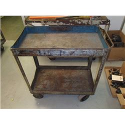 Rolling Metal Cart - 2 Level