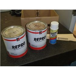 2 Jugs UNUSED Repro Reproduction Plastic & Spray Can Isokote 531 Release Agent