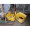 Image 3 : Cleaning Supplies Includes Brooms, Shovels, Mop Buckets Towels