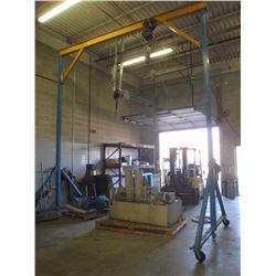 A Frame Gantry w/ 2 Ton Hoist