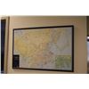 Image 3 : 3 FRAMED MAP ARTWORK