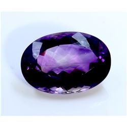 66 ct & up Amethyst Oval Shaped ctw