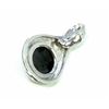 Image 3 : Sterling Silver .925 Cabochon Onyx Pendant