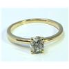 Image 1 : Diamond 0.48 ct Ring 14Kt Yellow Gold 1.45 gr
