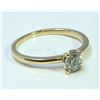 Image 2 : Diamond 0.48 ct Ring 14Kt Yellow Gold 1.45 gr