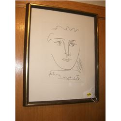 PABLO PICASSO "POUR ROBY" *ORIGINAL SIGNED ETCHING* WITH CERTIFICATE OF AUTHENTICITY FROM SOCIETE DE
