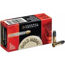 *AMMO* Federal UM22 Gold Medal Premium Ultra Match 22 LR Solid 40 GR (500 ROUNDS) 029465057794