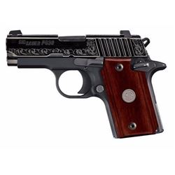 *NEW* SIG SAUER P938 9MM Engraved Rosewood Single 9mm 3.0" 6+1 Rosewood Grip Black 798681507863