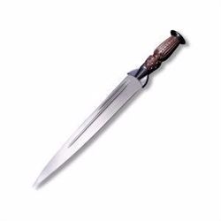 *NEW* COLD STEEL Scottish Dirk, Rosewood Handle w/Leather Scabbard 705442005360