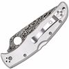 Image 2 : *NEW* SPYDERCO Endura 4, Titanium Handle, Damascus Drop-Point Plain w/Clip 716104004126