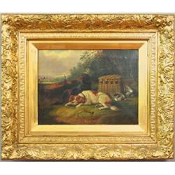 P. Gilford, Oil on canvas, late 19th century, 30 x 40 cm, 3.000,...