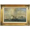 Image 1 : Barthelemy Lauvergue (1805-1871), Oil on canvas, signed, 1868, 35 x 55 cm; minor canvas damage...