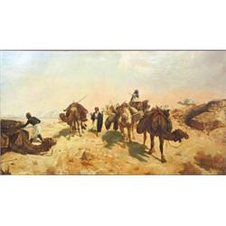 Unknown artist, Oil on canvas, 19th century, signed C.R. Beary 1875, 105 x 190 cm, 50.000, ...