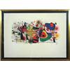 Image 1 : Joan Miro(1893-1983), Colour lithograph, signed, size 54,5 x 77 cm, 1.500,...