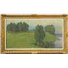 Image 1 : Gustaf Fjaestad (1868-1948), Oil pastel, cardboard on canvas, signed -99, 54 x 103 cm, 40.000...