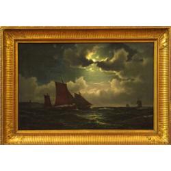 Carl Bille (1815-1898), Oil on canvas, relined, signed 1873, , 43 x 60 cm; restored, 12.000...