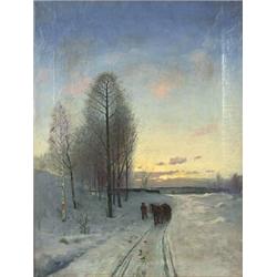 Unknown artist, Oil on canvas, monogram signature C.E. -88, 19th century, 74 x 57 cm, 3.000...