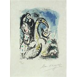 Marc Chagall (1887-1985), Original colour lithograph, signed, nr 5/35, on japanpaper, picture s...