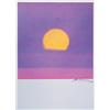 Image 1 : Andy Warhol (1928-1987), Colour offset lithograph (testprint), "SUNSET", signed, 89 x 63 cm, ...