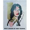 Image 1 : Andy Warhol (1928-1987), Colour offset, "Mick Jagger", signed, 40 x 30 cm, 4.000,...