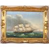 Image 1 : Shipsportrait, Oil on canvas, signed F.W. Weide Barken "Triton", Capt. C. Nielsen, late 19th ce...