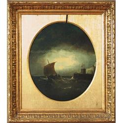 Unknown artist, Oil on board, 19th century, 33 x 26 cm; a few minor cracks, slightly retouched...