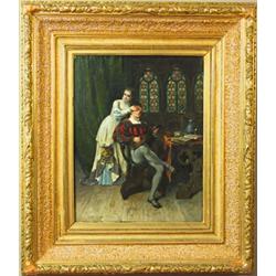 Adolphe Alexandre Lesrel (1839-1929), Oil on canvas, signed 1891, 66 x 52 cm, 60.000,...