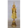 Image 1 : Buddha sculpture, Gilded bronze, Bangkok-style, Thailand, ca 1900, height ca 132 cm; insignific...