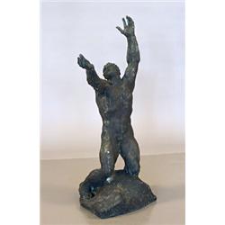 Ernst Leon Drivier (1878-1951), Bronze, signed, height 100 cm, 15.000,...
