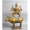 Image 1 : Sculpture, Gilded bronze, Thailand, ca 1900, Bangkok style, height ca 74 cm, 3.000,...