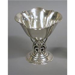 Footed bowl, Silver, Denmark, 19 cm, 20.000,...
