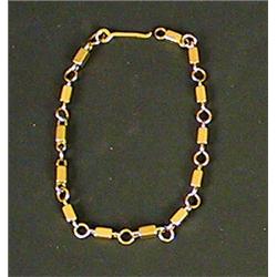 Bracelet, Gold 18 k, Wiwen Nilsson 1947, length 19 cm; clasp broken, 4.000,...