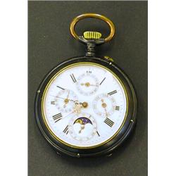 Pocketwatch, With moonphase and date, 2.500,...