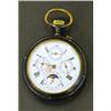 Image 1 : Pocketwatch, With moonphase and date, 2.500,...